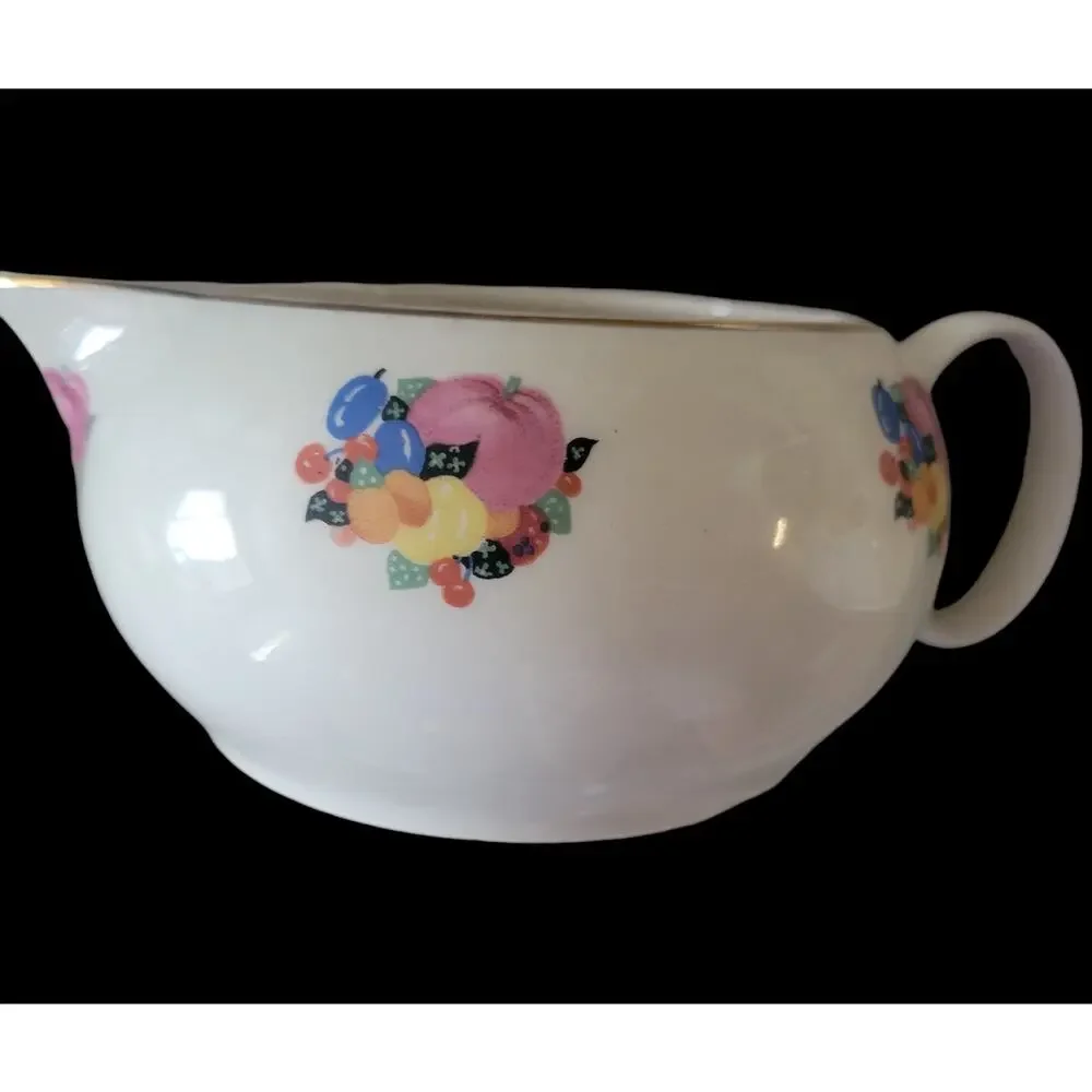 Vintage 30s Country Gentleman by Cavitt Shaw WS‎ George Sugar Bowl and Creamer